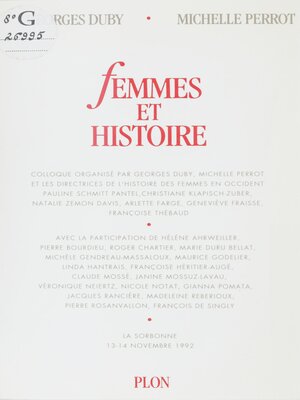 cover image of Femmes et histoire